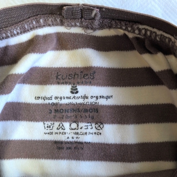 kushies organic cotton comfy taupe joggers pants 3 months baby unisex - Picture 4 of 5